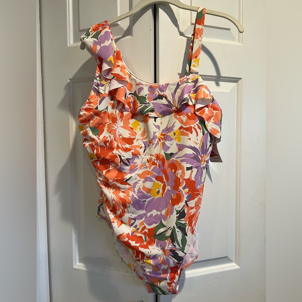 NWT🌴BRIDGEHAMPTON One Piece Swimsuit,  Tropical Colors, Detachable Strap